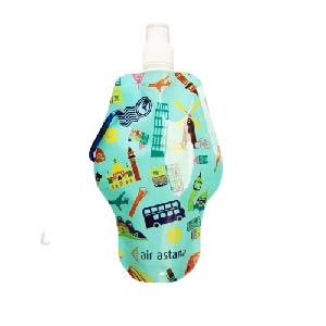 Children Portable Sports Water Drink Shape Drinking Bottle Cartoons Pouches