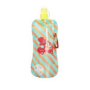 Collapsible water drinking bottle bags