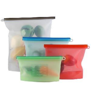 Food Grade Fresh Keeping Reusable Silicone Food Storage Bag