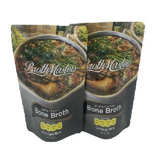 Food Grade Soup Foil Stand Pouch With Ziplock