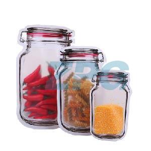 Mason Jar Plastic Food Packaging Pouches